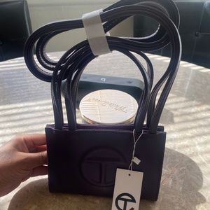 SMALL Eggplant Telfar bag